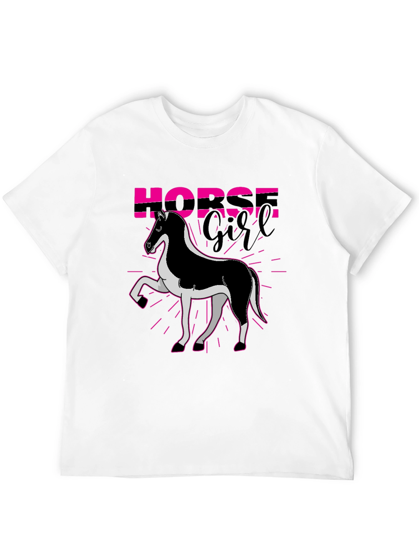 Horse Girl Graphic Tee - Black