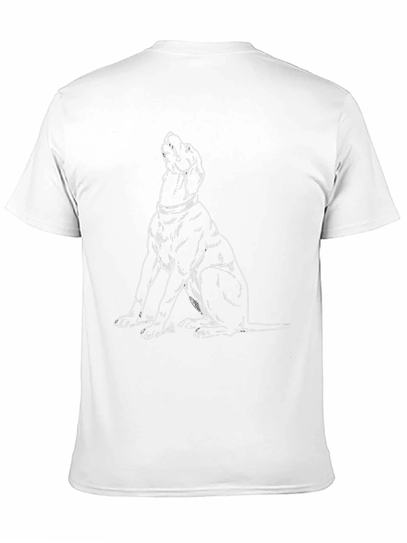Dog Graphic T-Shirt - Black Cotton Tee