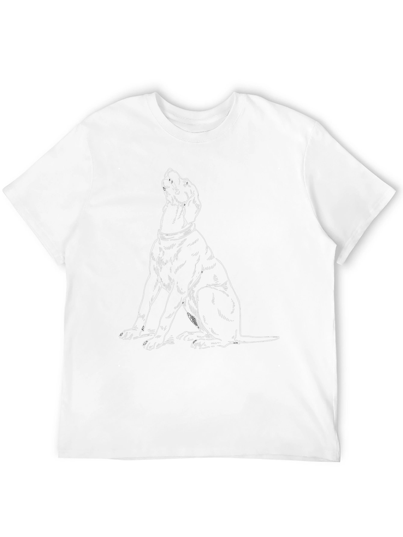 Dog Graphic T-Shirt - Black Cotton Tee