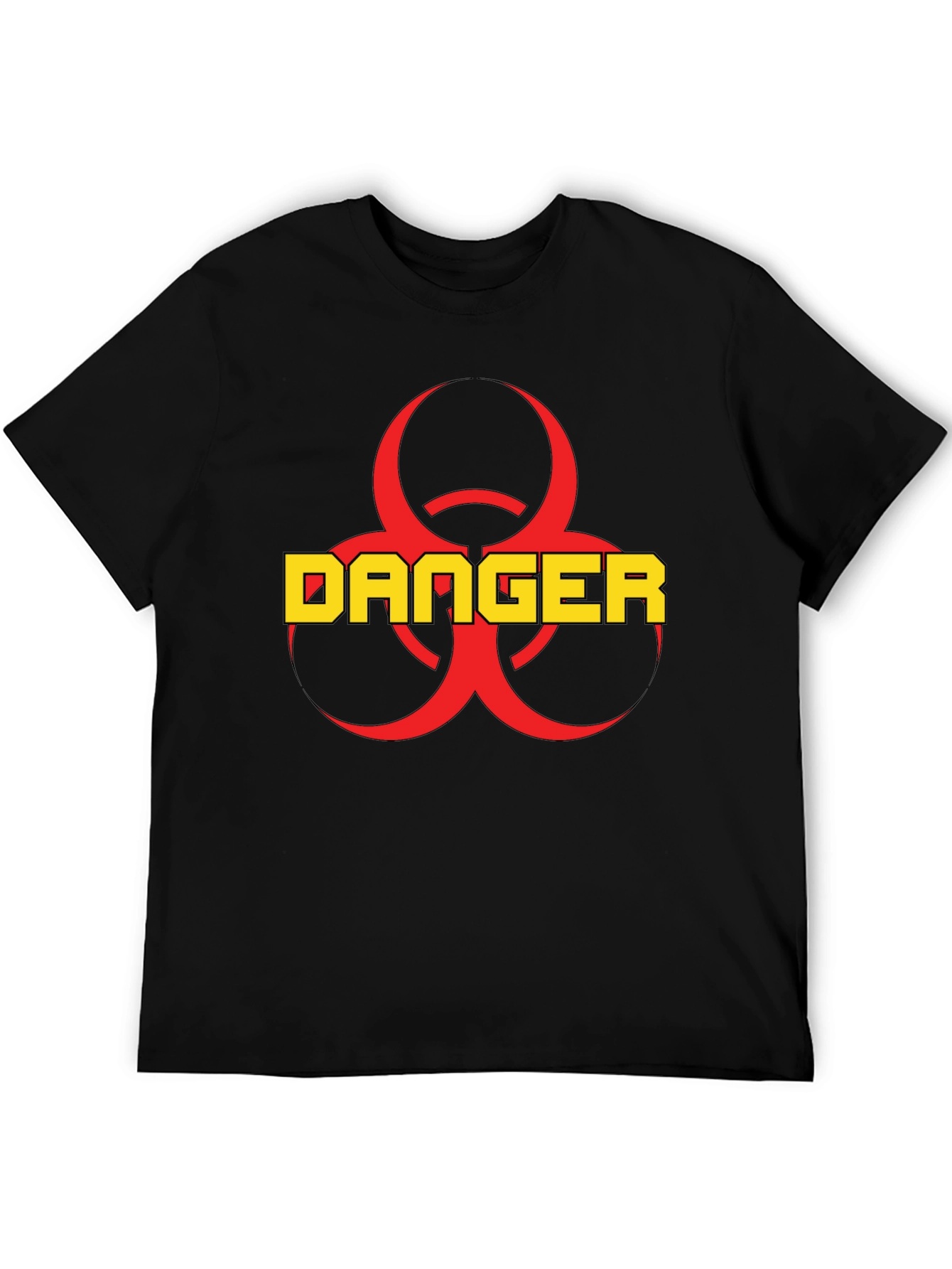 Danger Biohazard Symbol Graphic T-Shirt