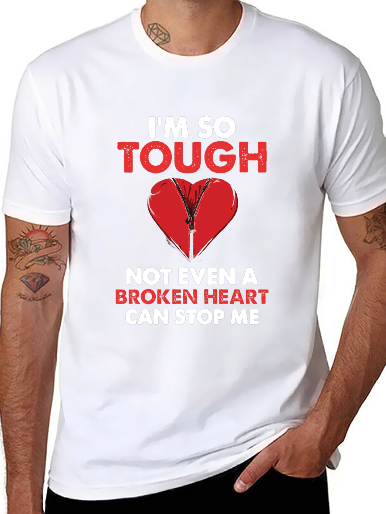 Im So Tough Broken Heart Graphic Tee