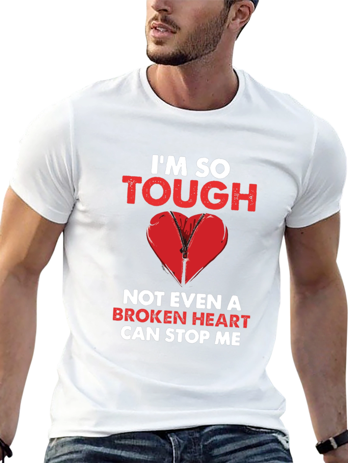 Im So Tough Broken Heart Graphic Tee