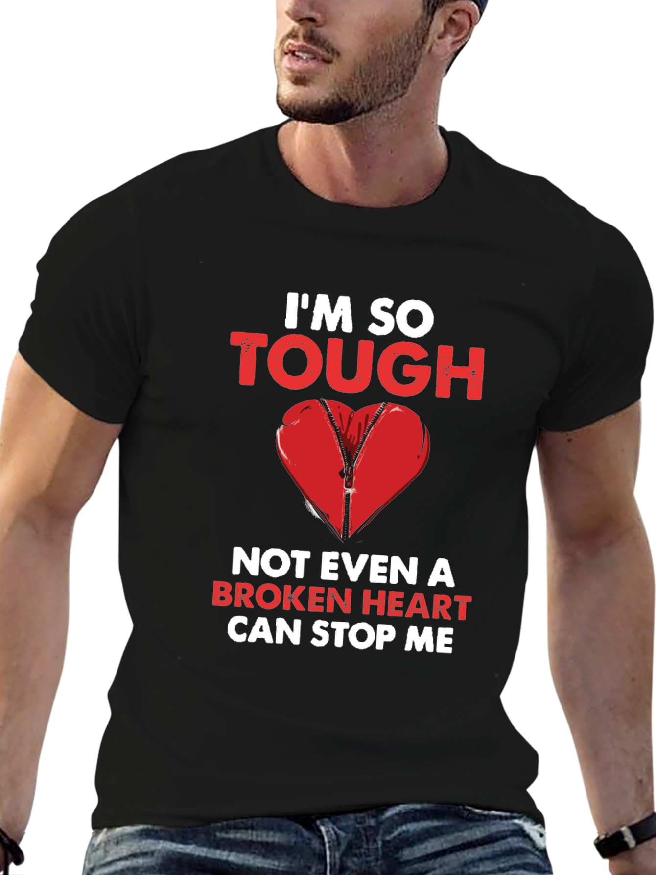 Im So Tough Broken Heart Graphic Tee