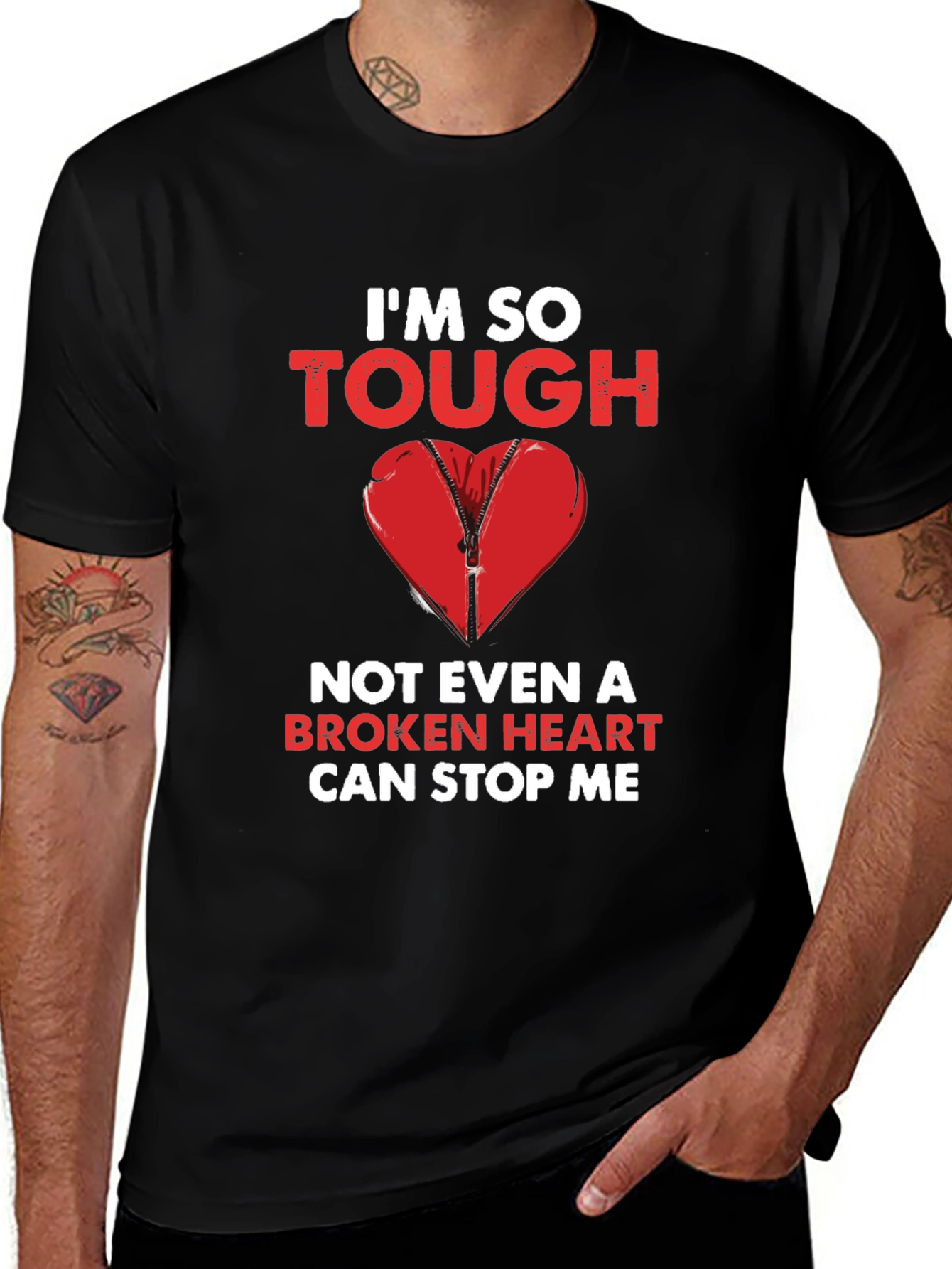 Im So Tough Broken Heart Graphic Tee