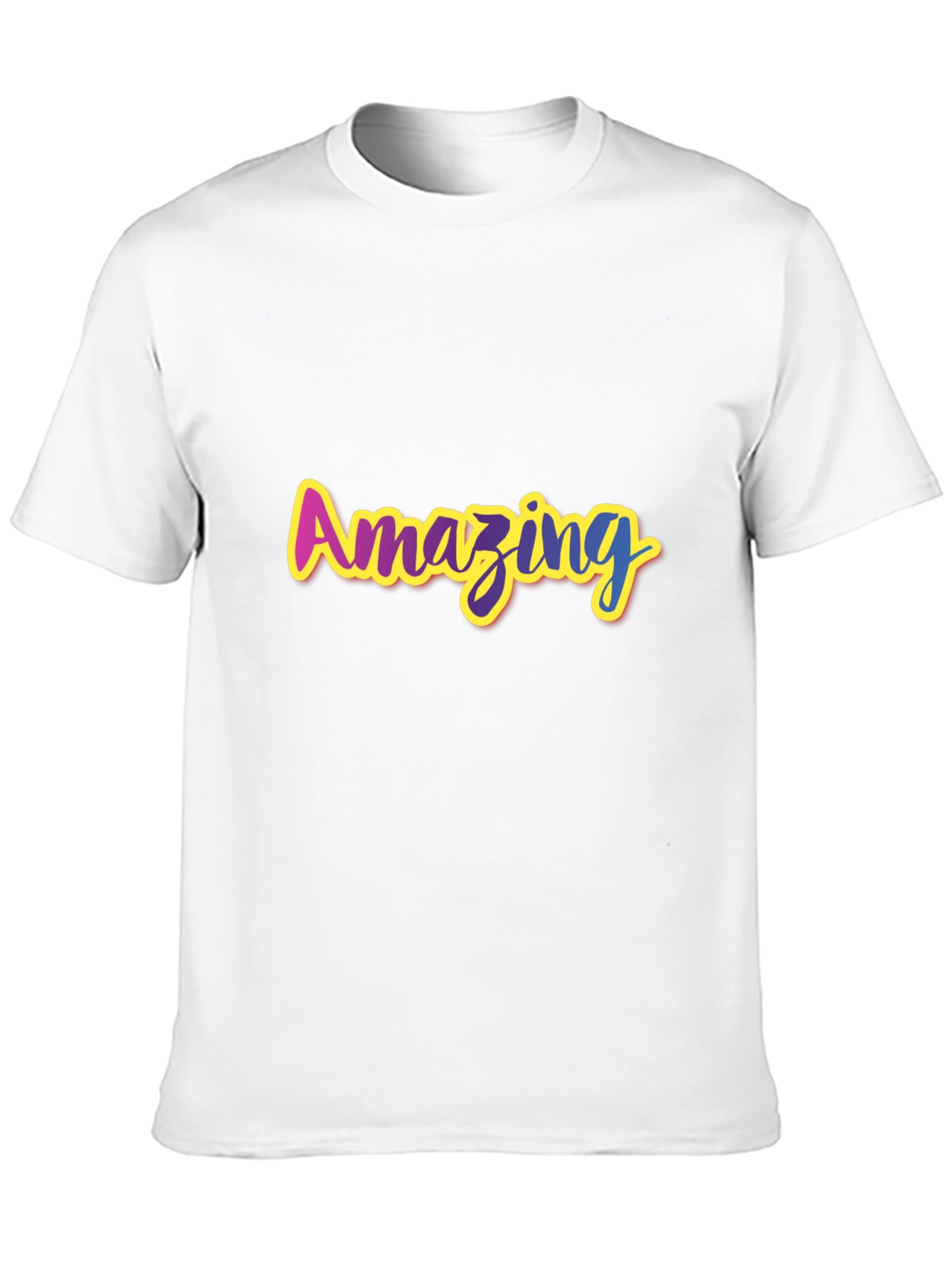 Amazing Graphic Print Black T-Shirt
