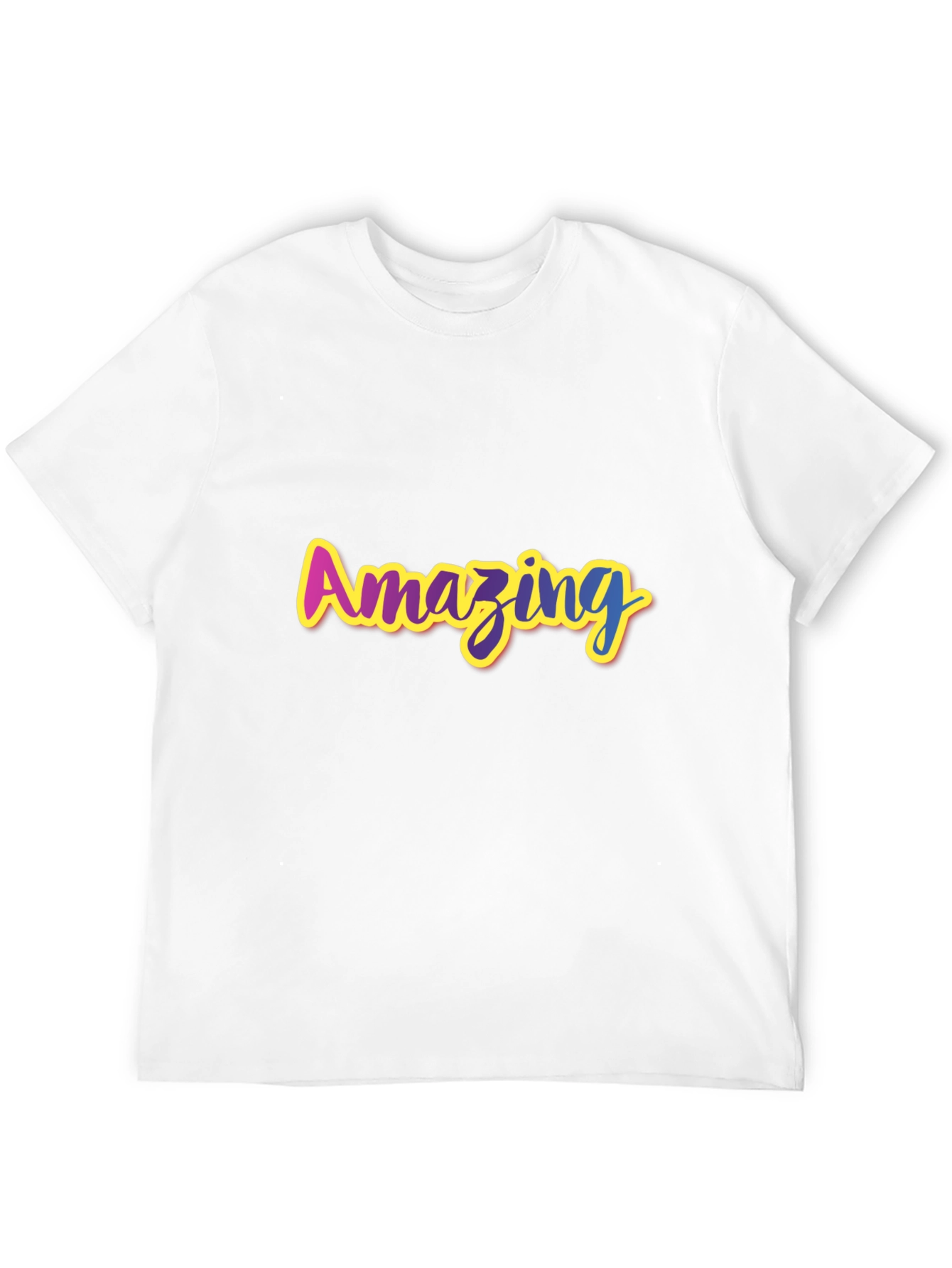 Amazing Graphic Print Black T-Shirt