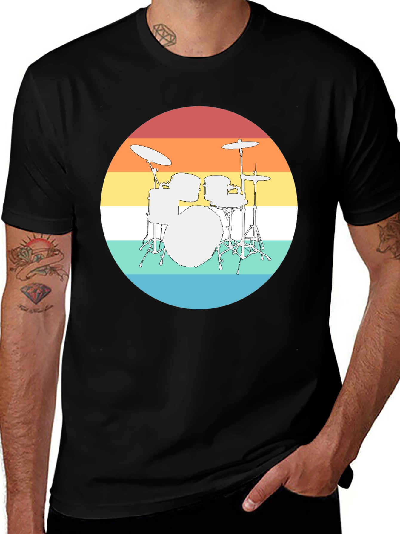 Retro Drum Set T-Shirt