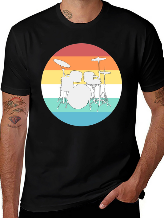 Retro Drum Set T-Shirt