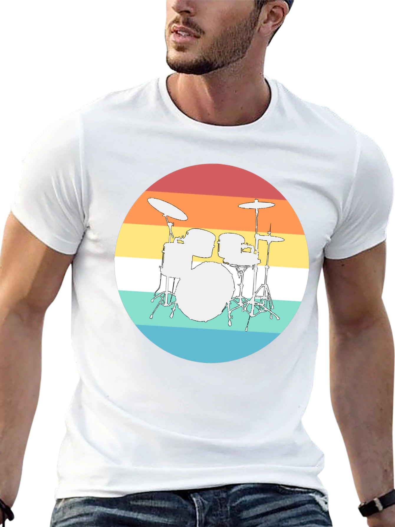 Retro Drum Set T-Shirt
