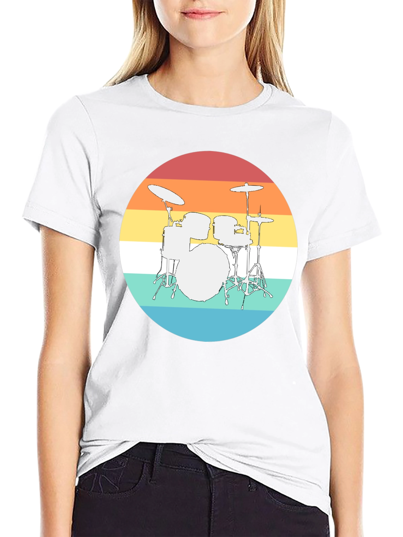 Retro Drum Set T-Shirt