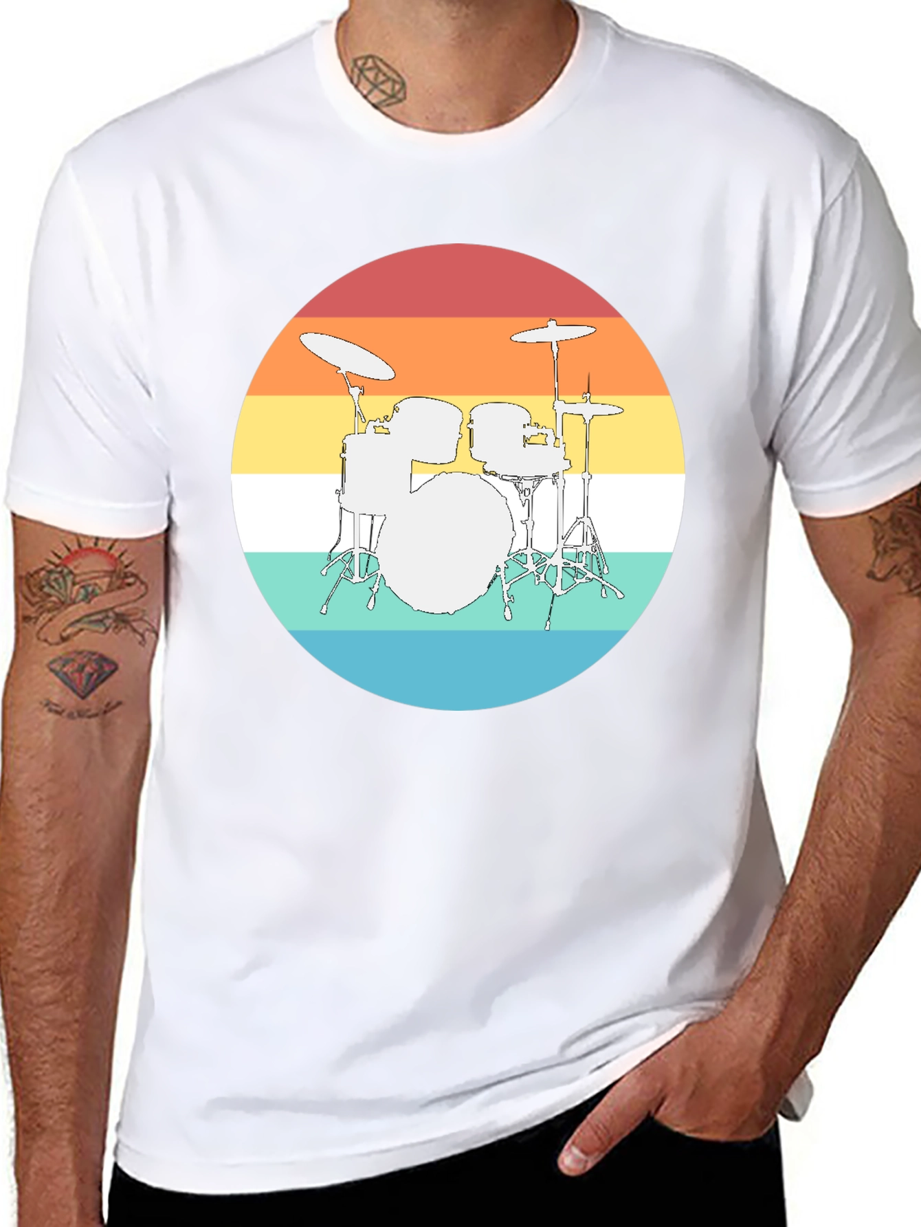 Retro Drum Set T-Shirt