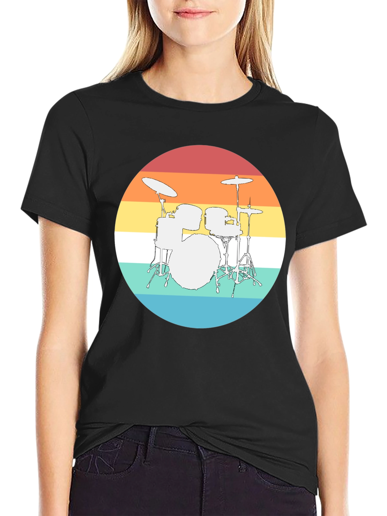 Retro Drum Set T-Shirt