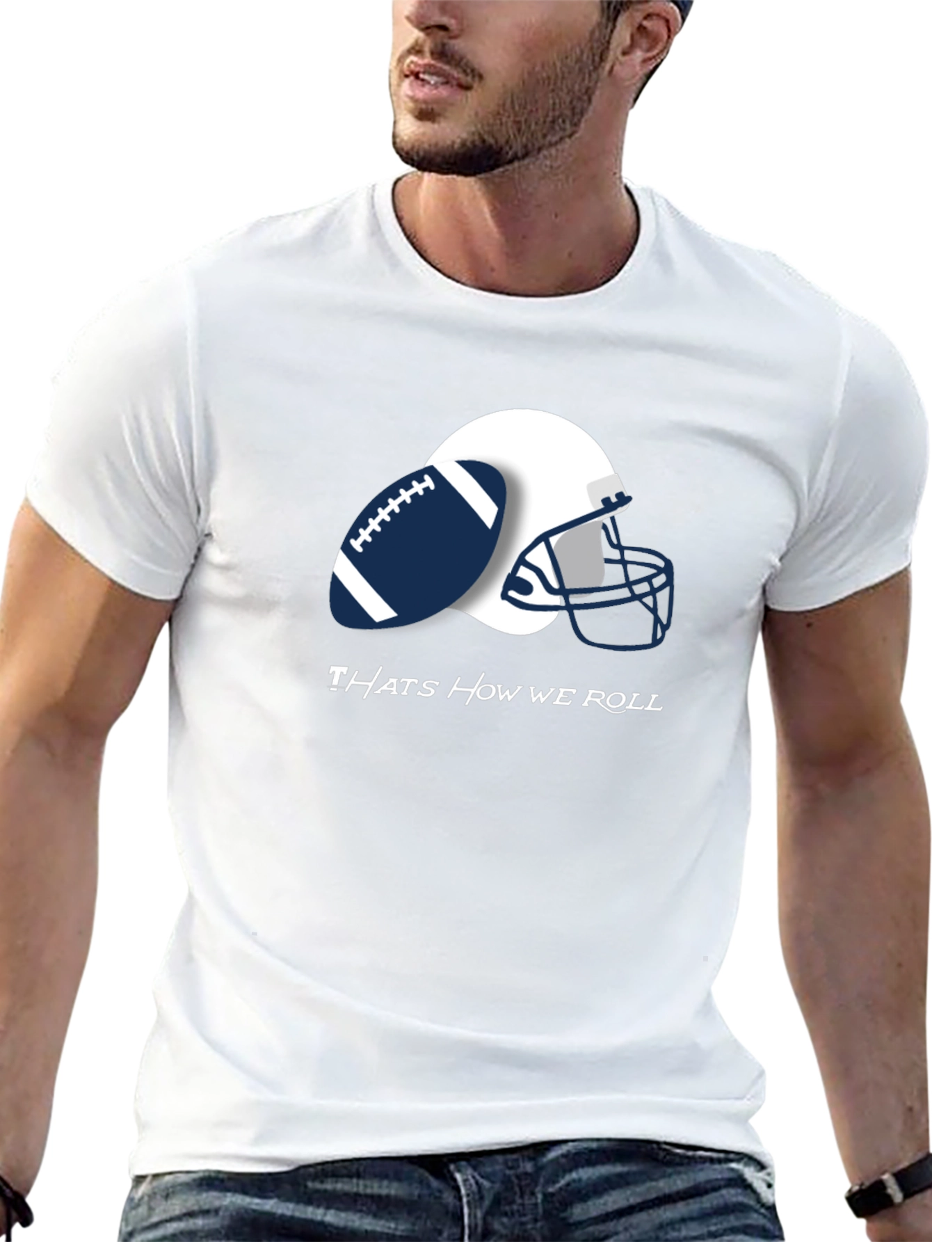 Thats How We Roll Football Tee