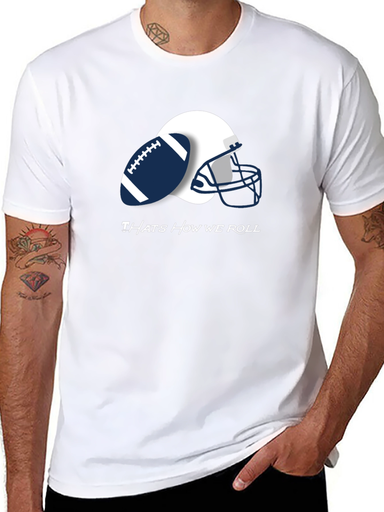 Thats How We Roll Football Tee
