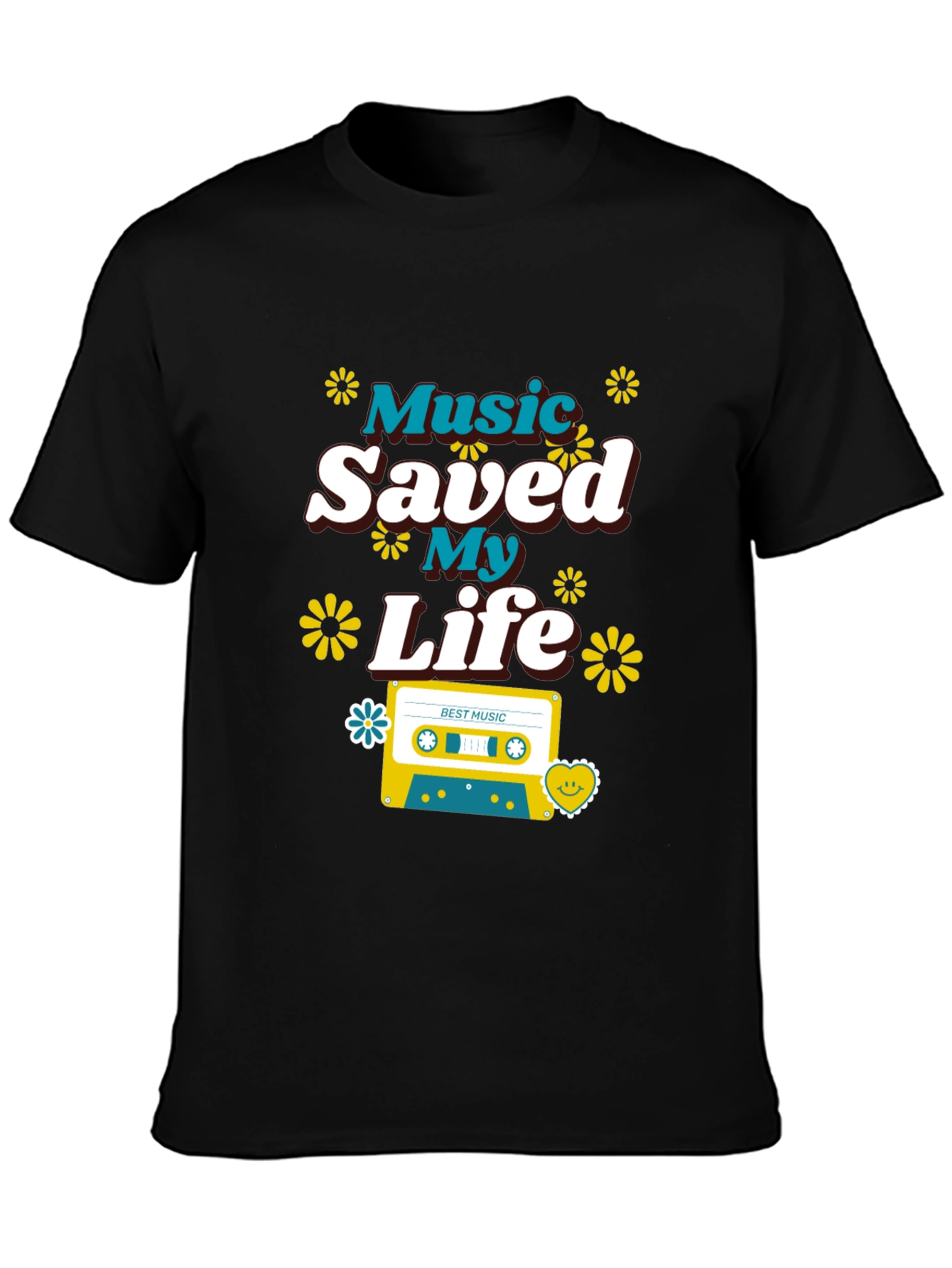 Music Saved My Life Retro Graphic Tee