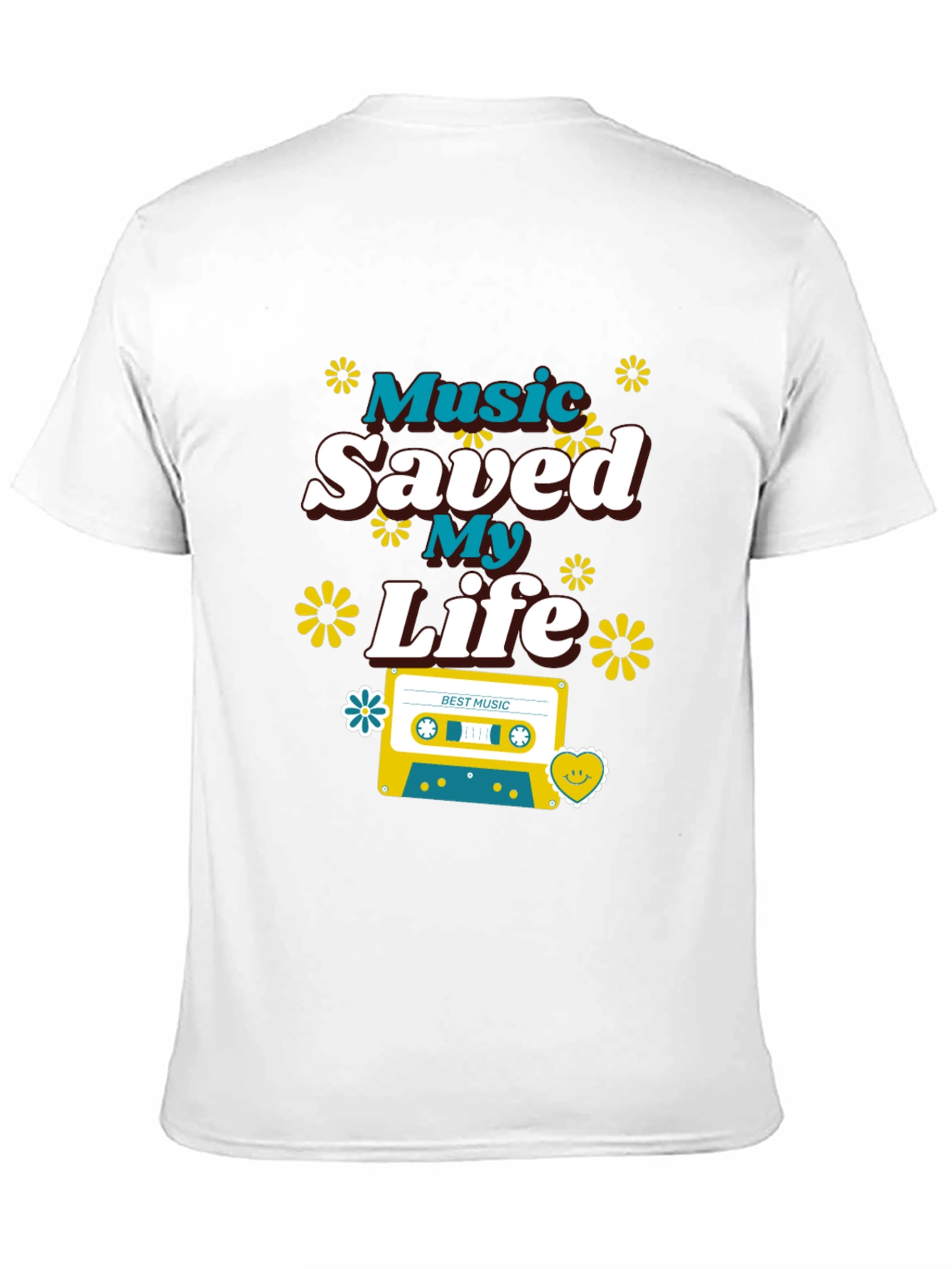Music Saved My Life Retro Graphic Tee