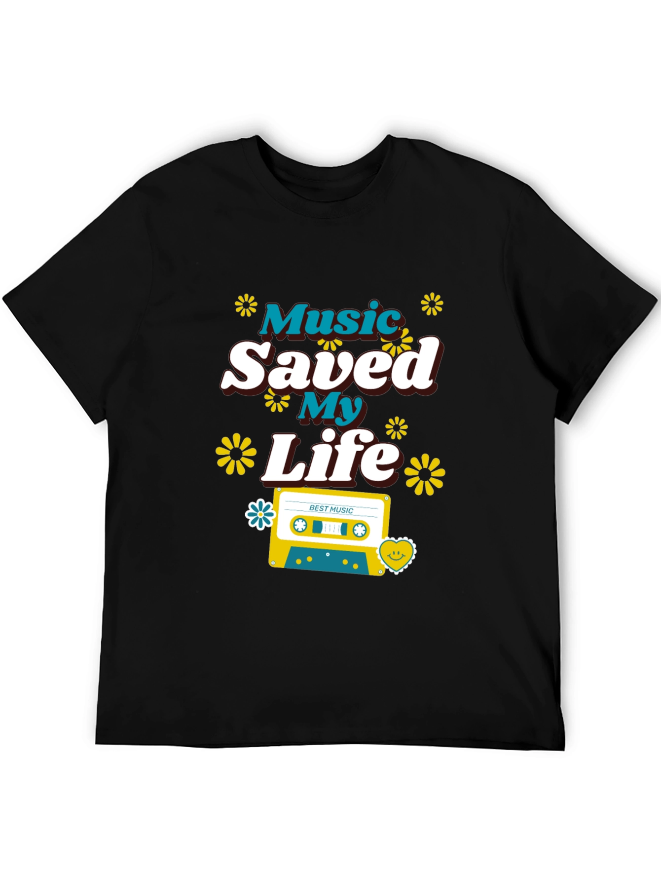 Music Saved My Life Retro Graphic Tee