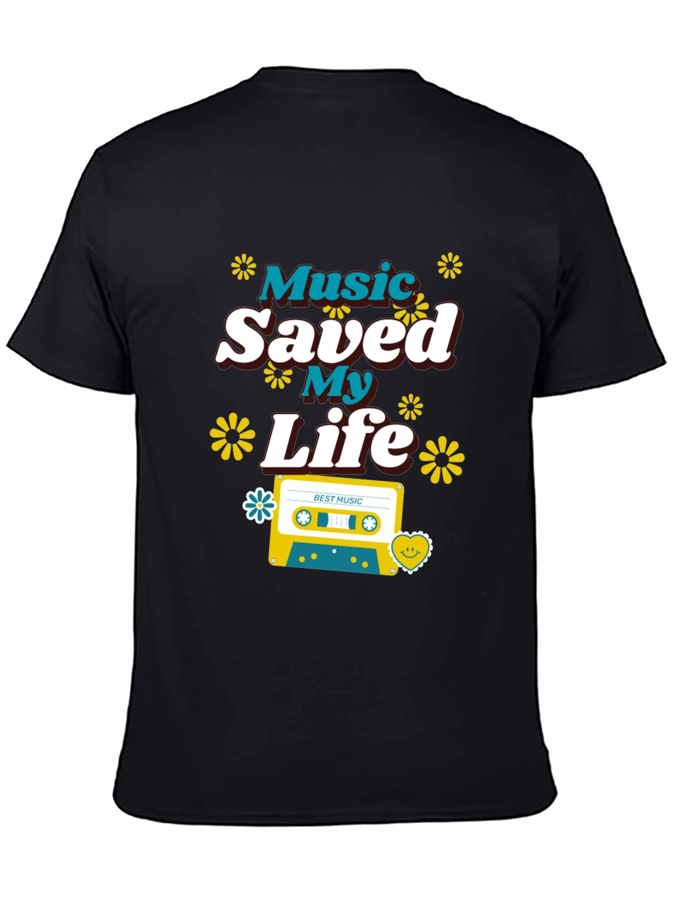 Music Saved My Life Retro Graphic Tee