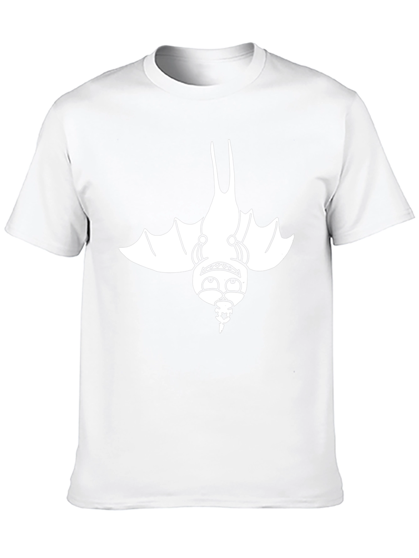 Cartoon Bat Graphic Black T-Shirt