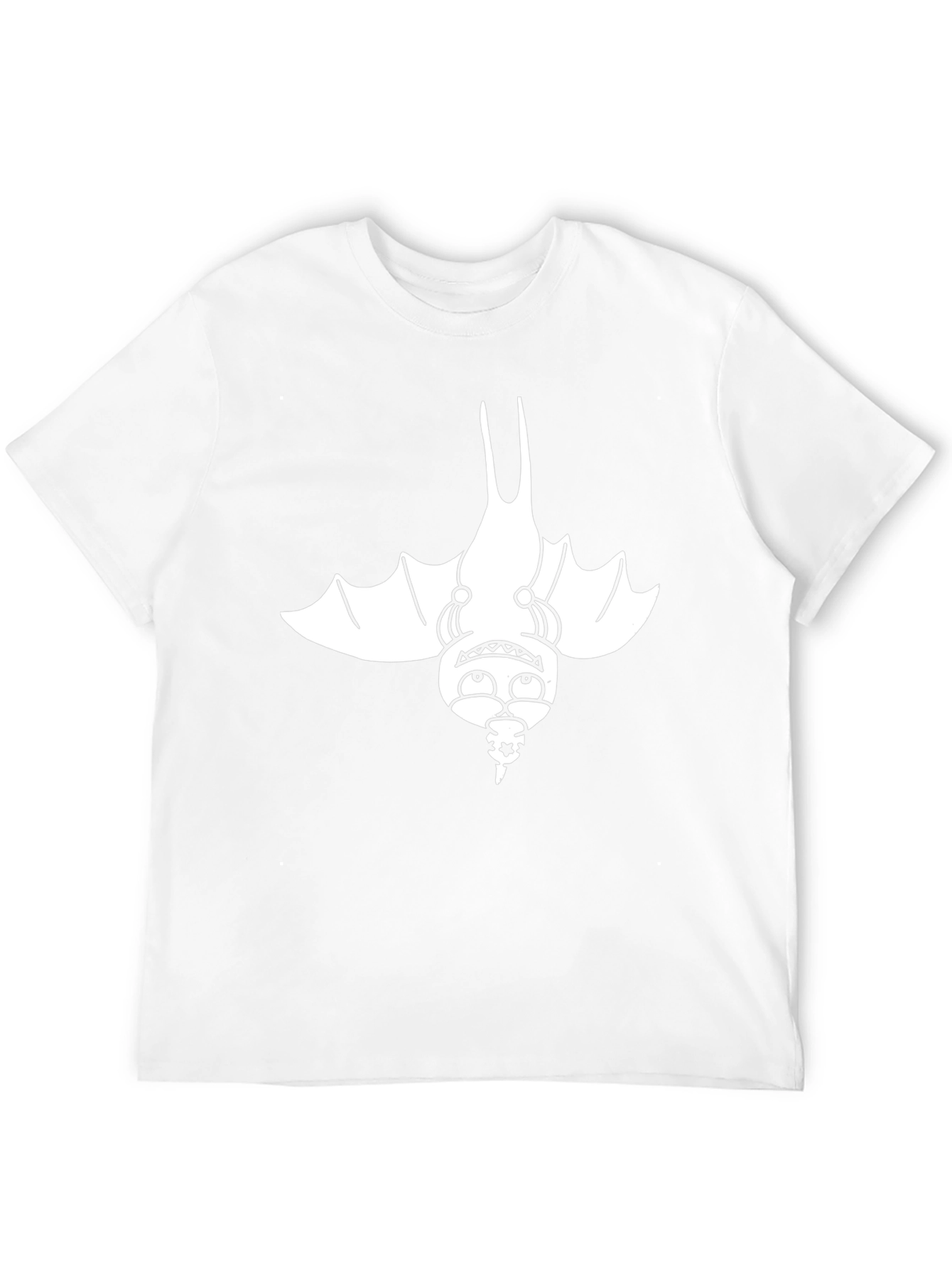 Cartoon Bat Graphic Black T-Shirt