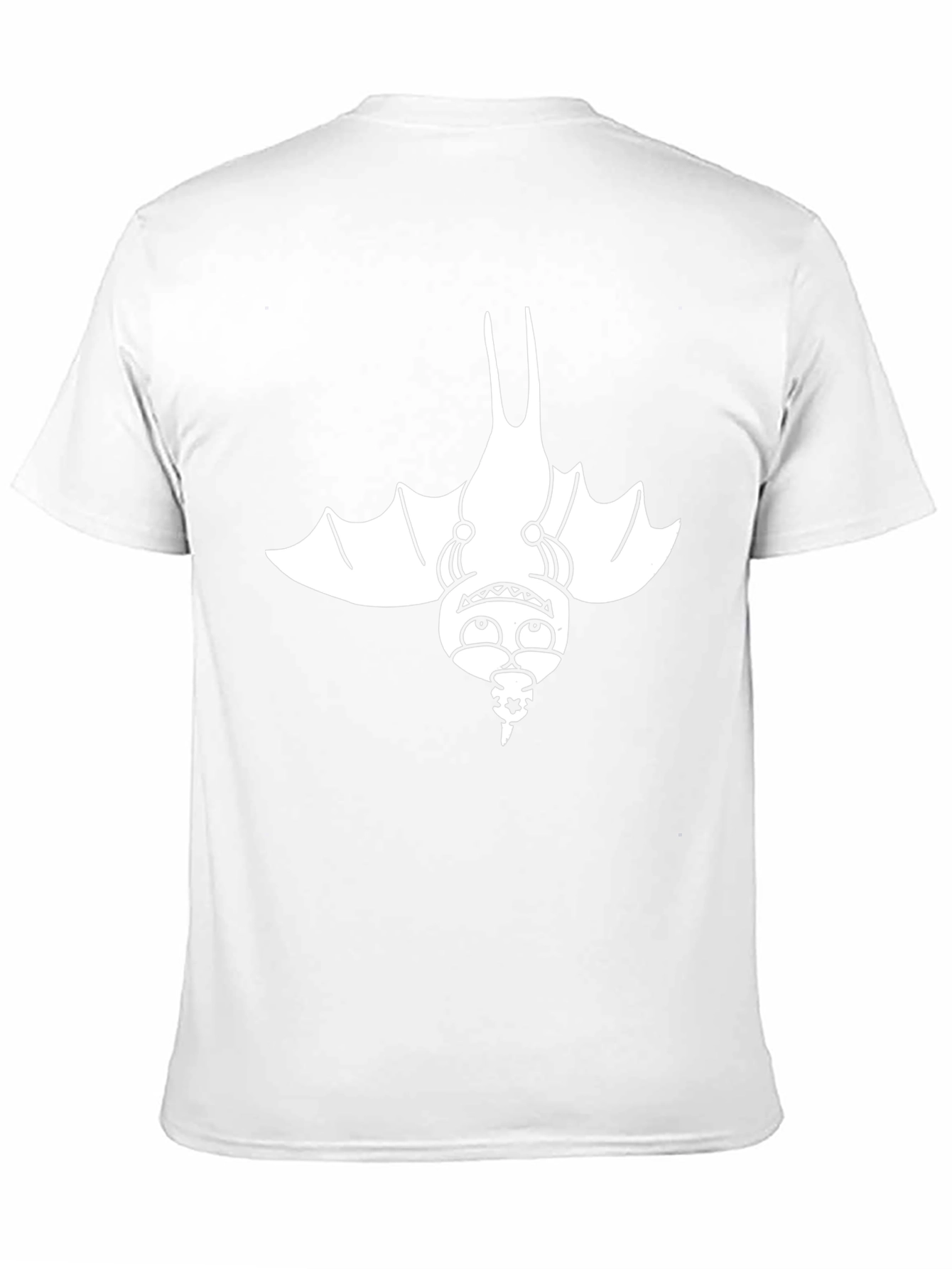 Cartoon Bat Graphic Black T-Shirt