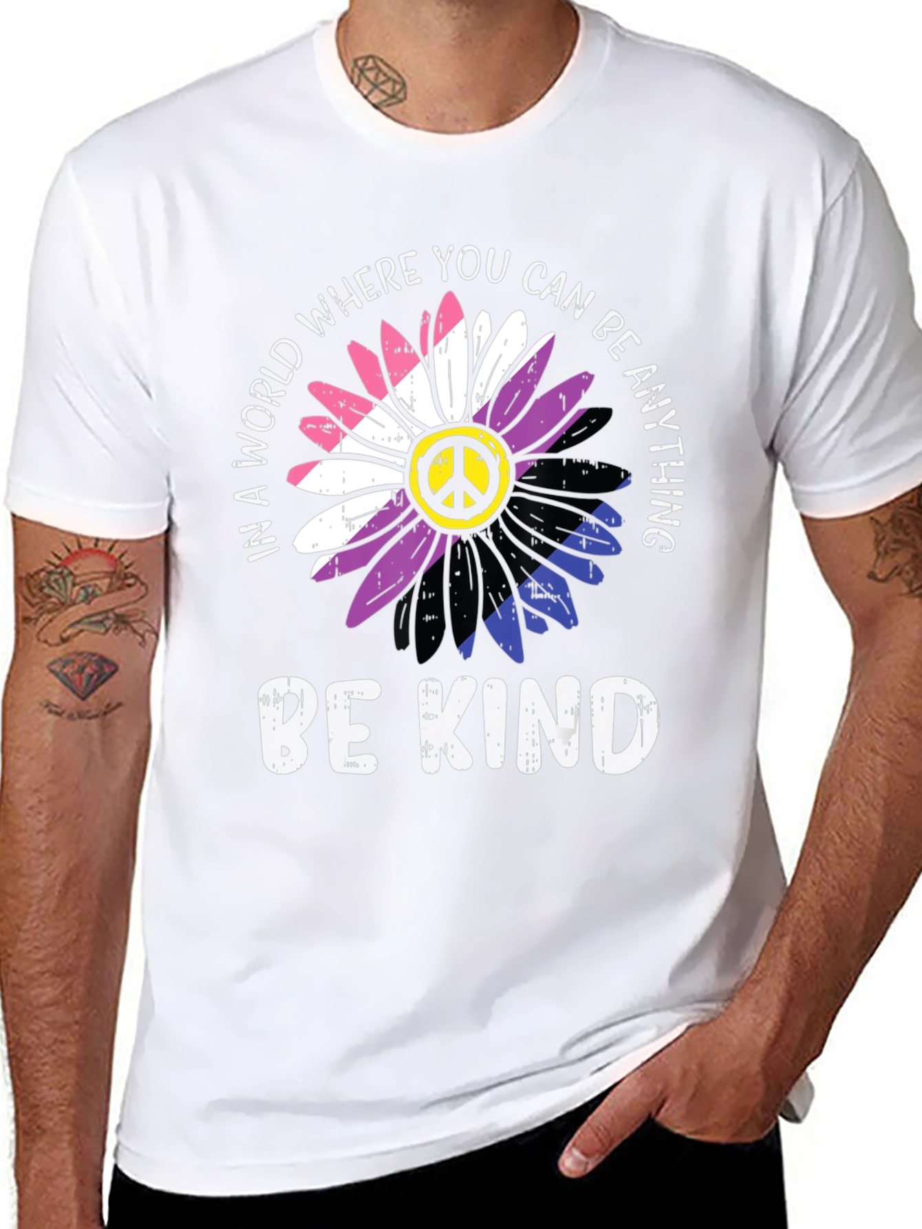 Be Kind Flower T-Shirt - Unisex Pride Tee