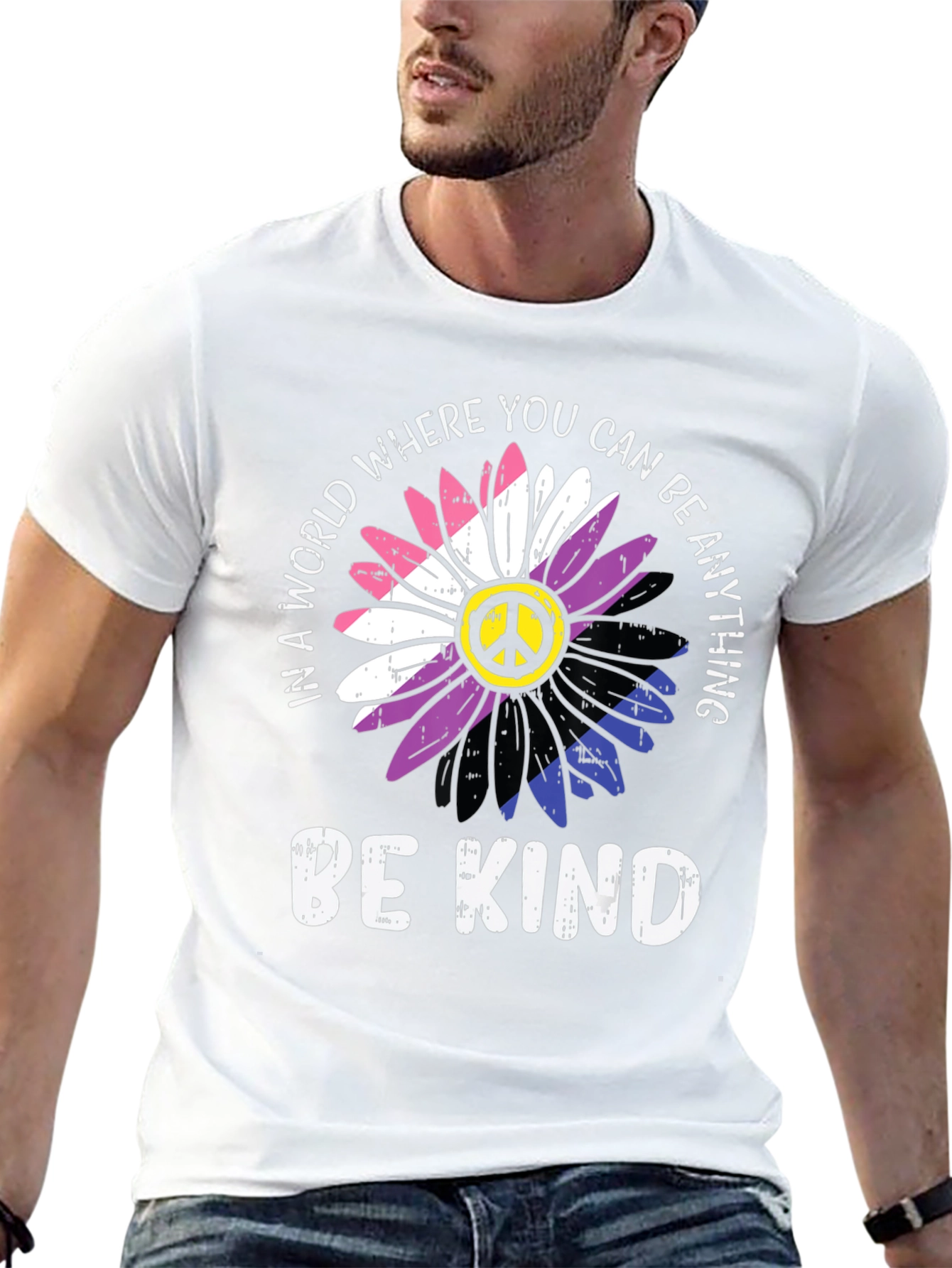 Be Kind Flower T-Shirt - Unisex Pride Tee