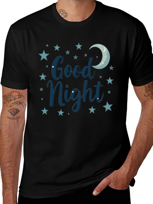 Good Night Moon & Stars Graphic T-Shirt - Soft Cotton Tee