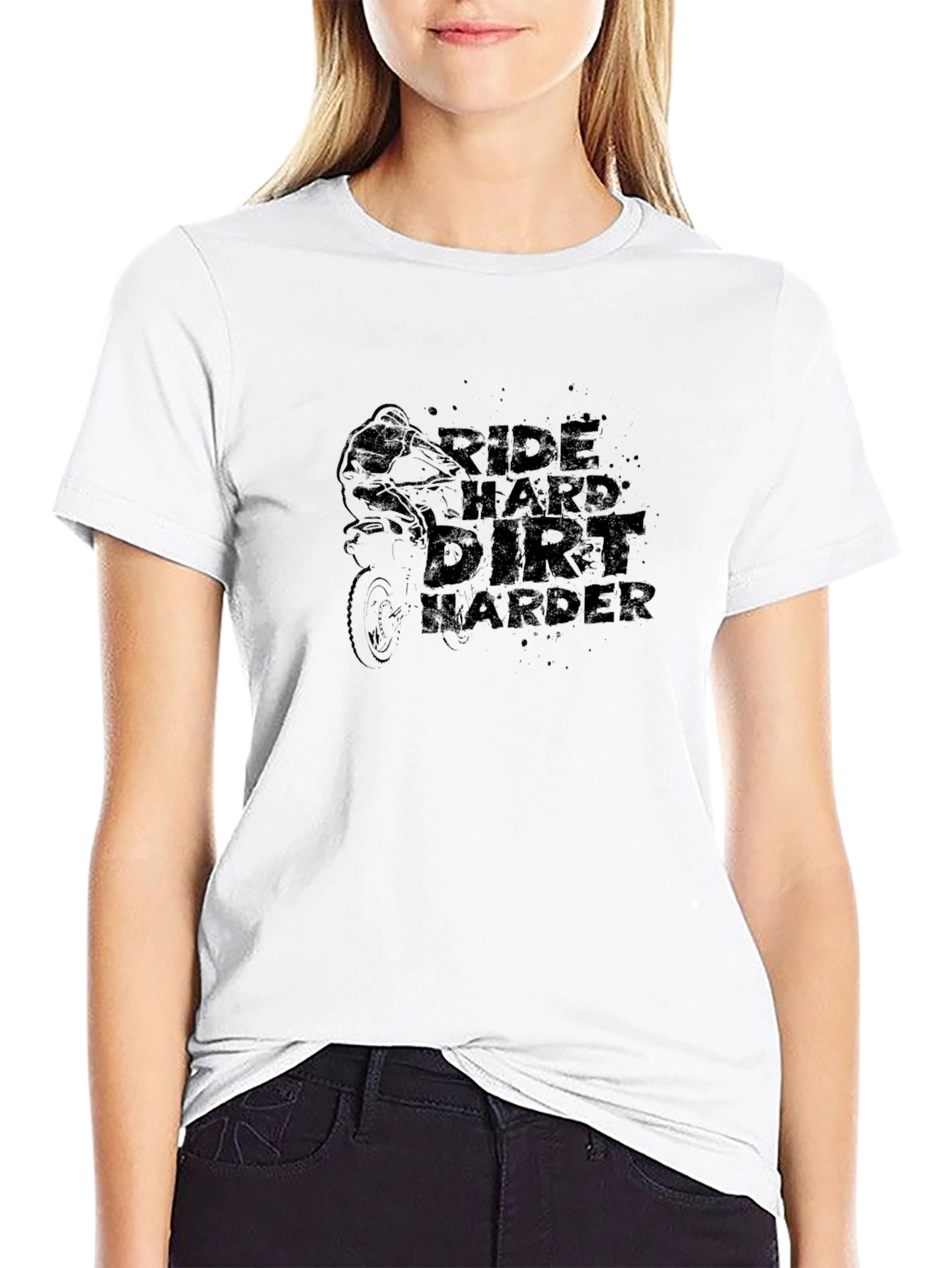 Ride Hard Dirt Harder Black T-Shirt