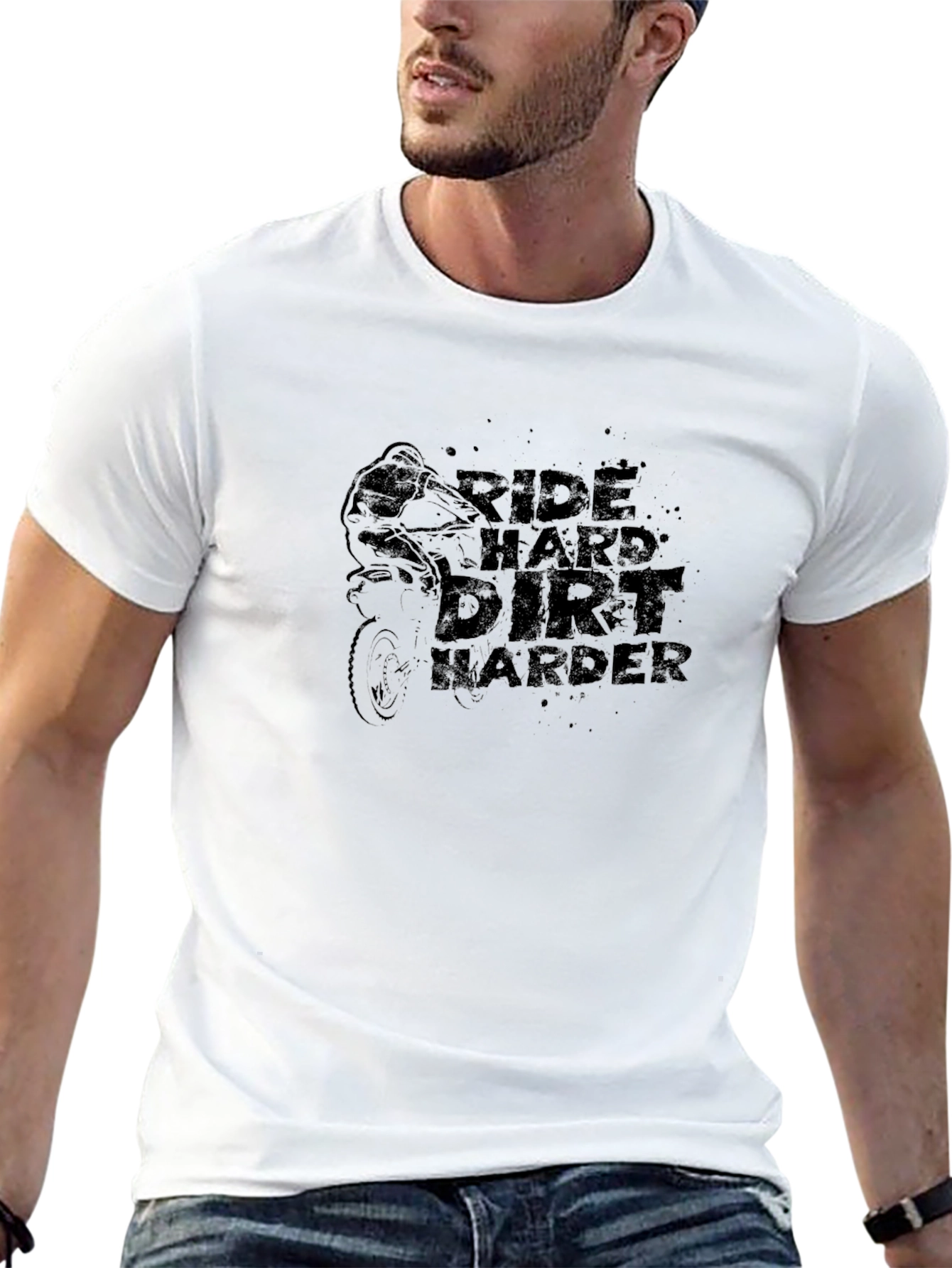 Ride Hard Dirt Harder Black T-Shirt