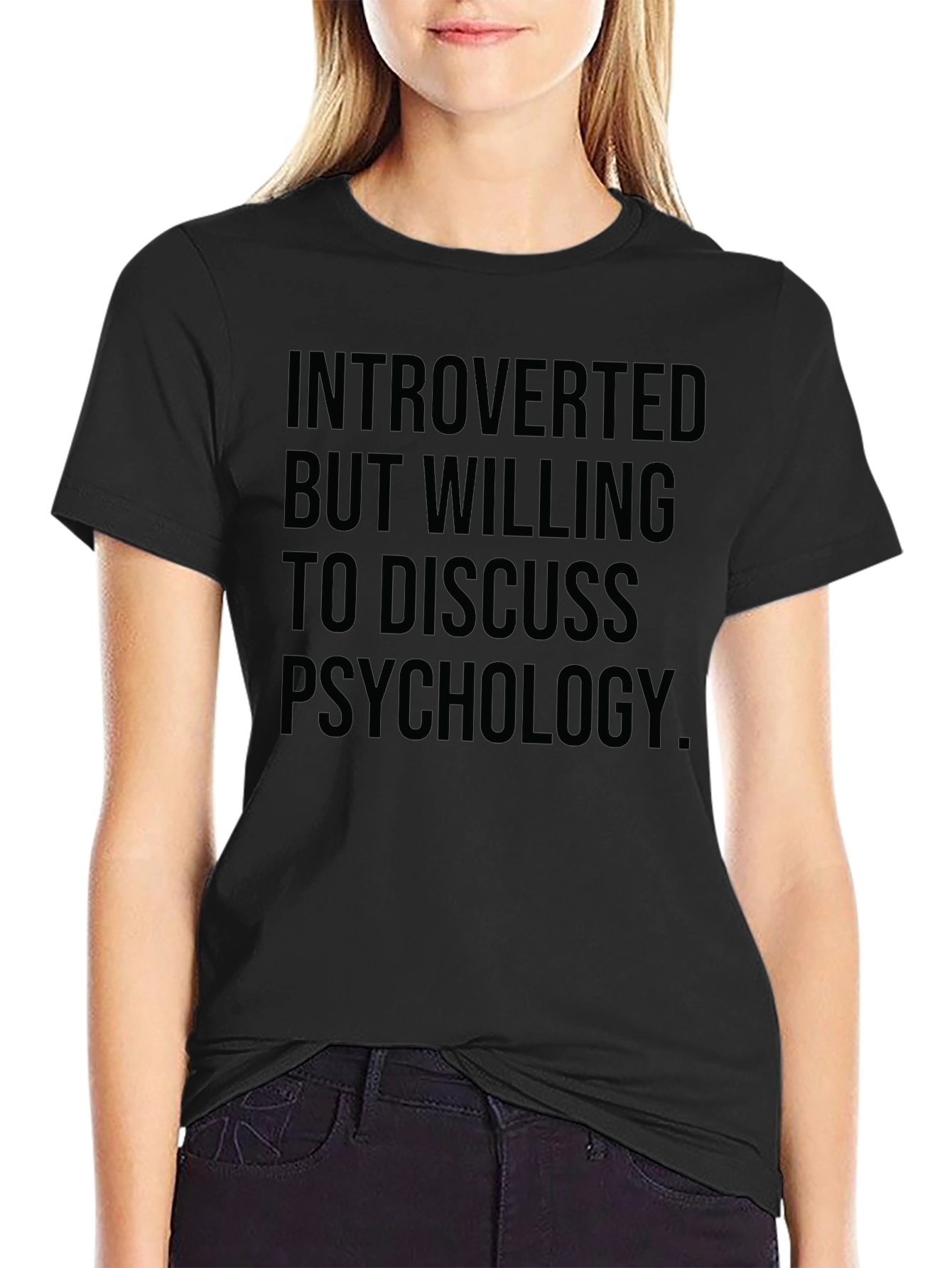 Introverted Psychology T-Shirt - Black