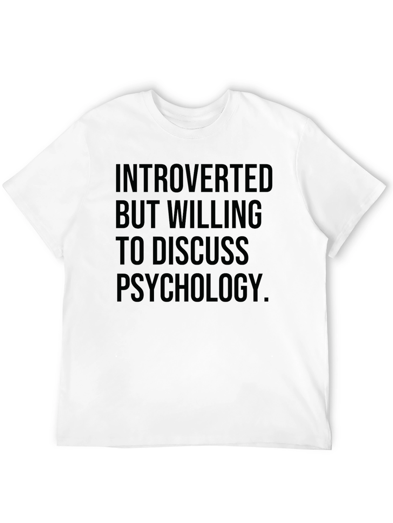 Introverted Psychology T-Shirt - Black