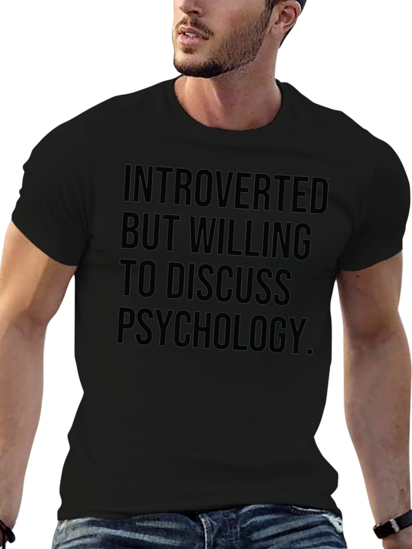 Introverted Psychology T-Shirt - Black