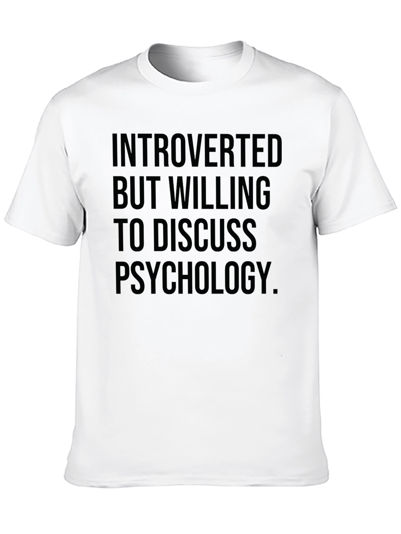 Introverted Psychology T-Shirt - Black