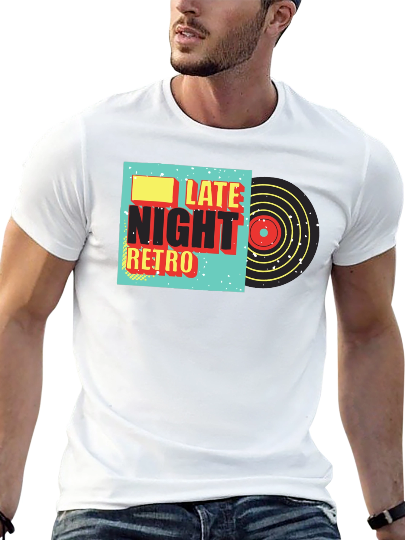 Retro Night T-Shirt - Stylish Graphic Tee