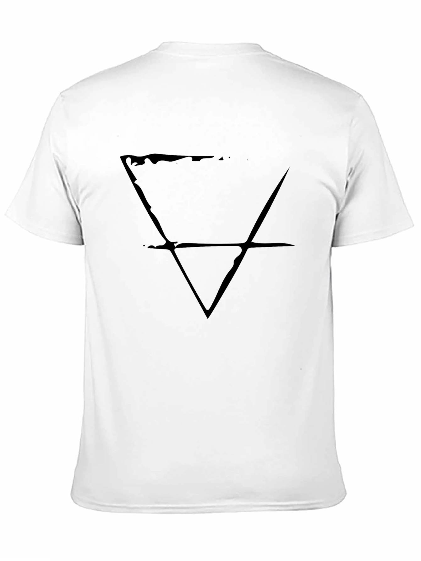Mens Black T-Shirt with Alchemical Symbol Graphic