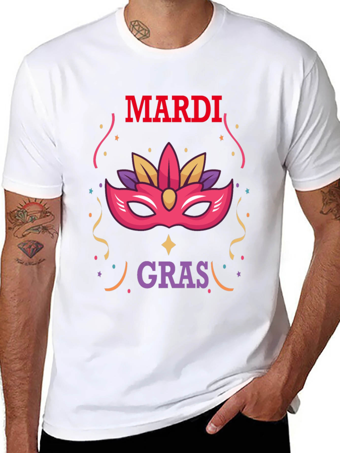 Mardi Gras Mask Tee