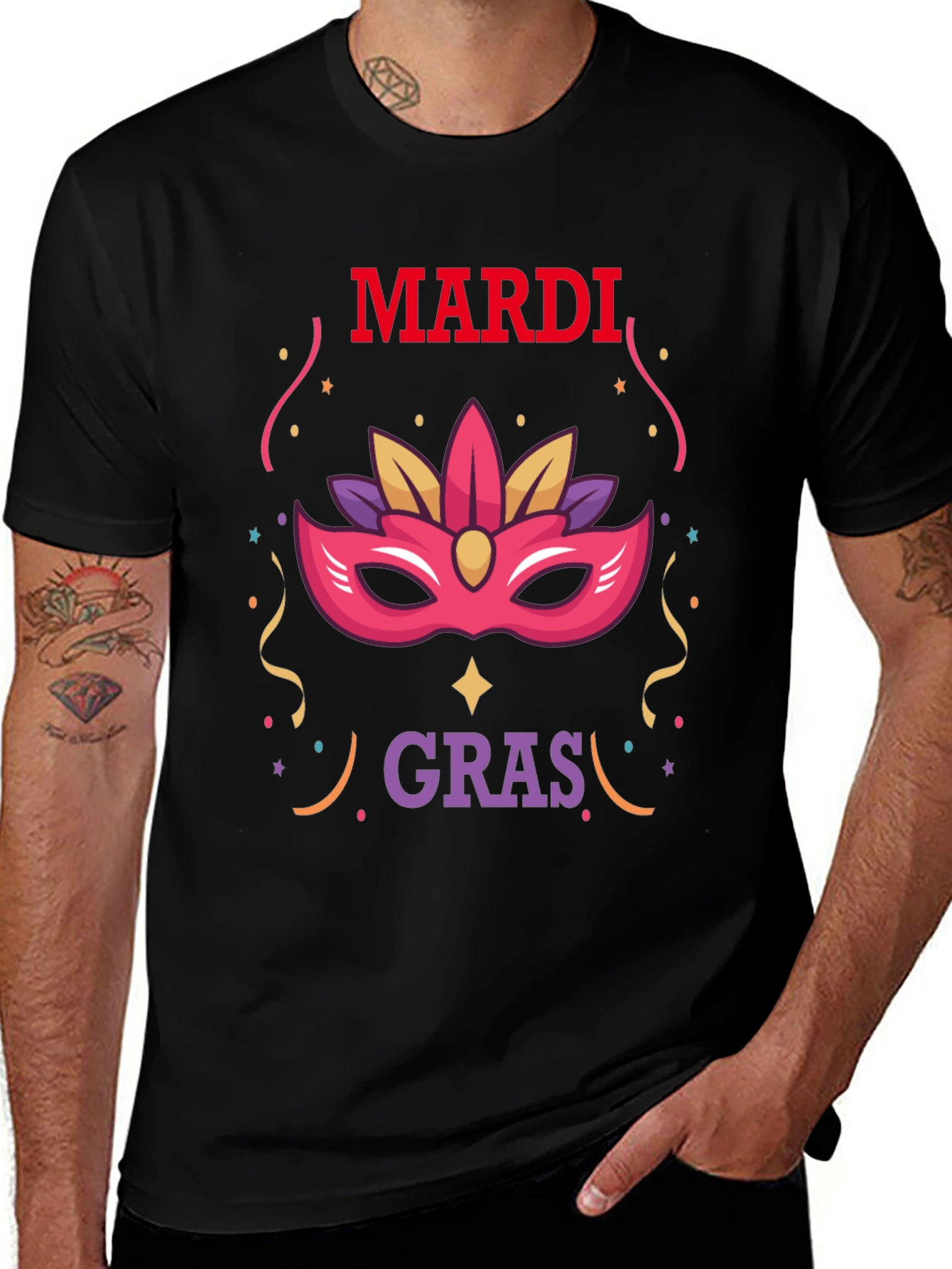 Mardi Gras Mask Tee