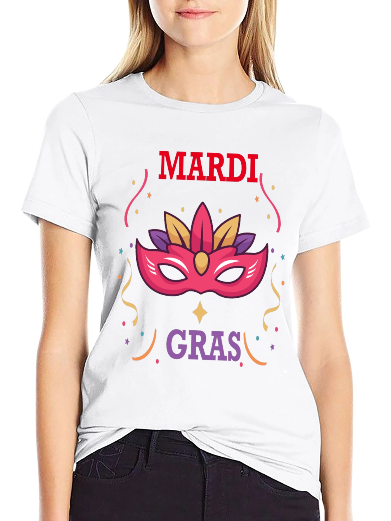 Mardi Gras Mask Tee