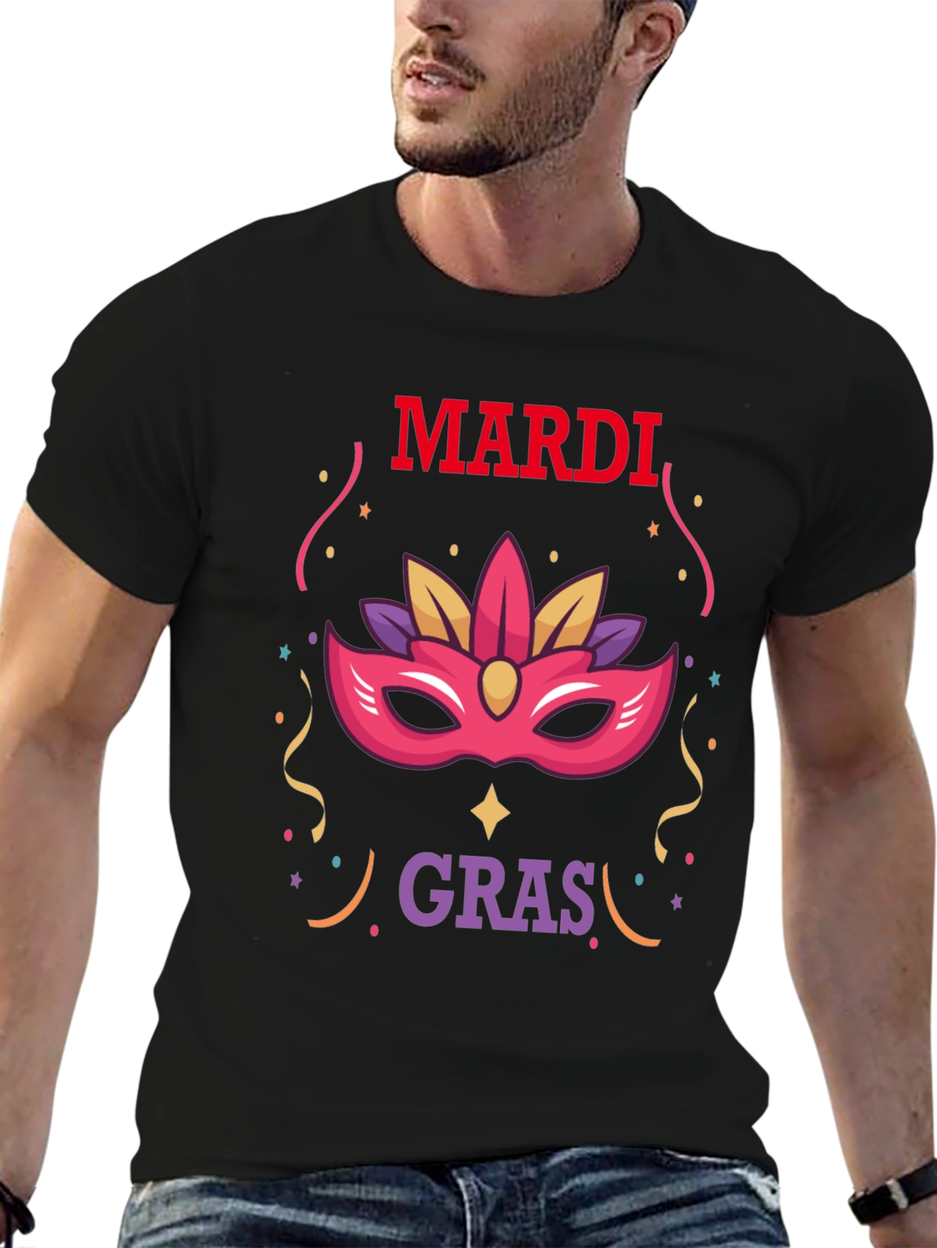 Mardi Gras Mask Tee