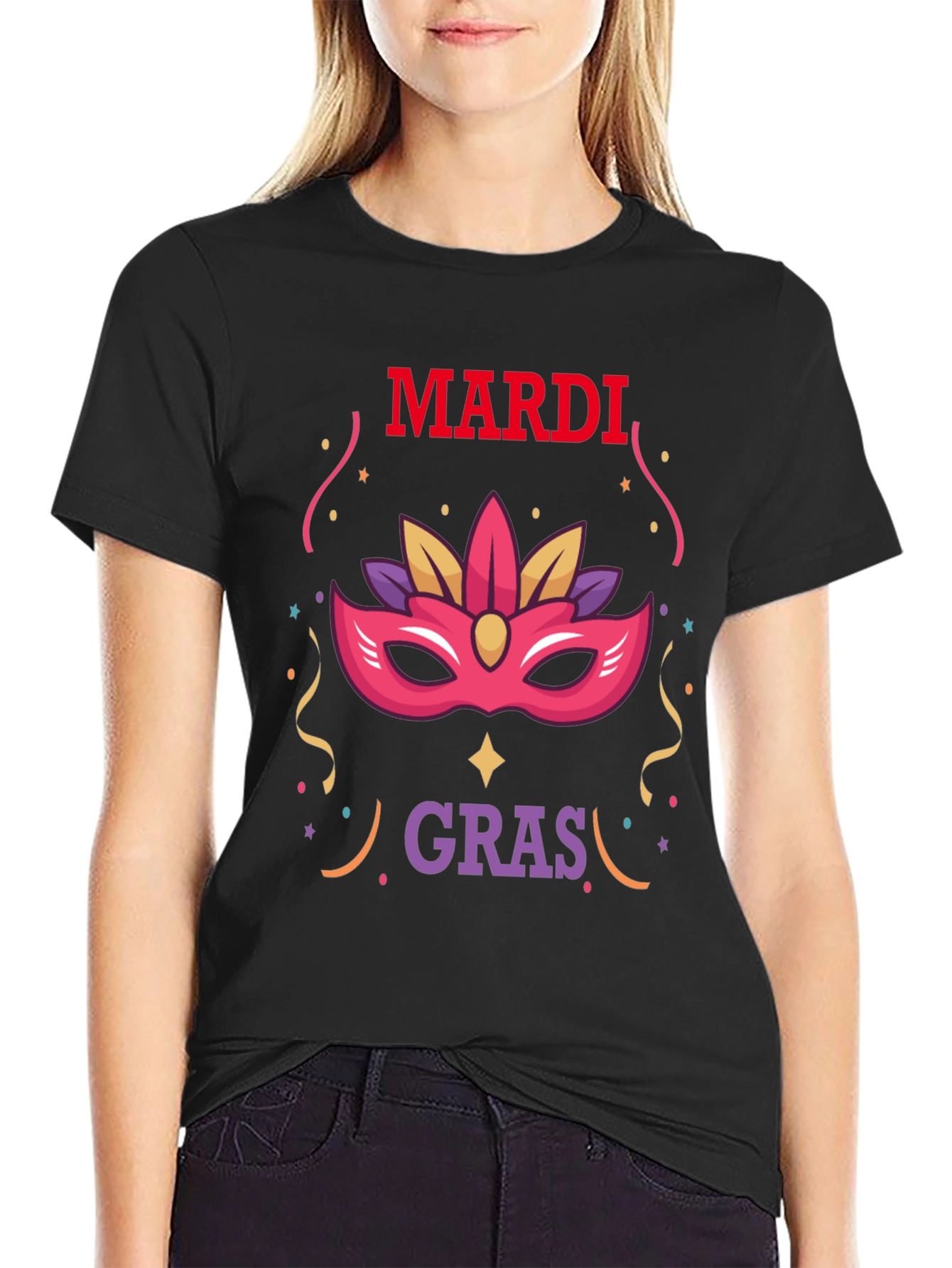 Mardi Gras Mask Tee