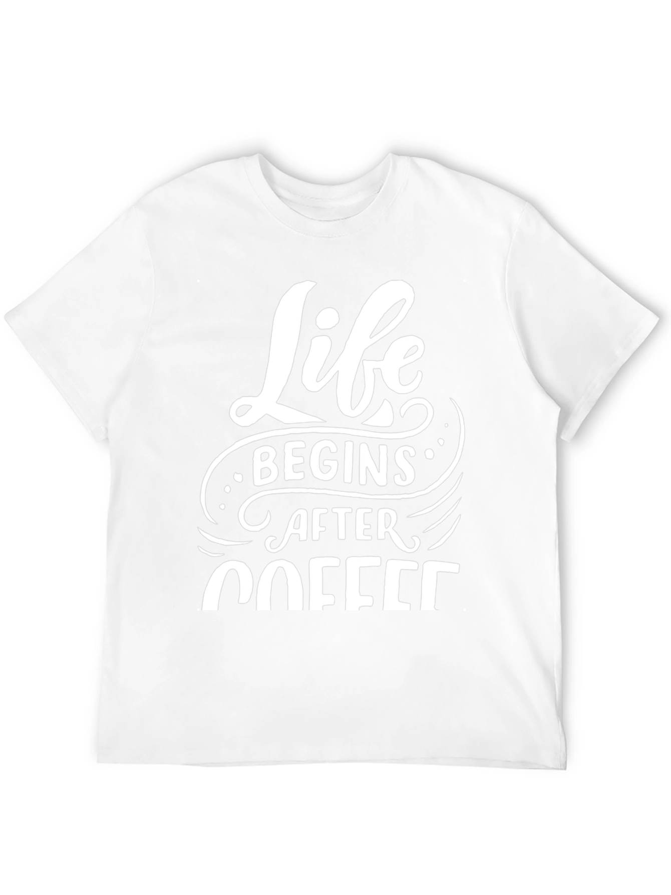 Life Begins After Coffee Black Tee
