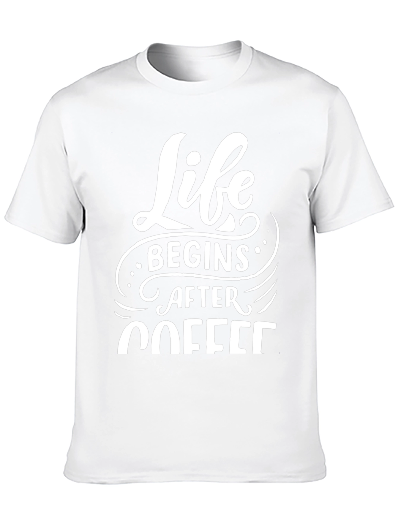 Life Begins After Coffee Black Tee