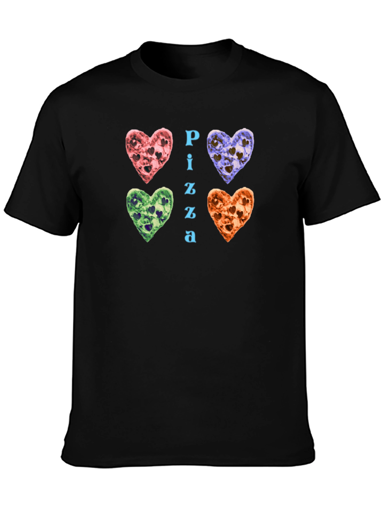 Pizza Heart Graphic T-Shirt