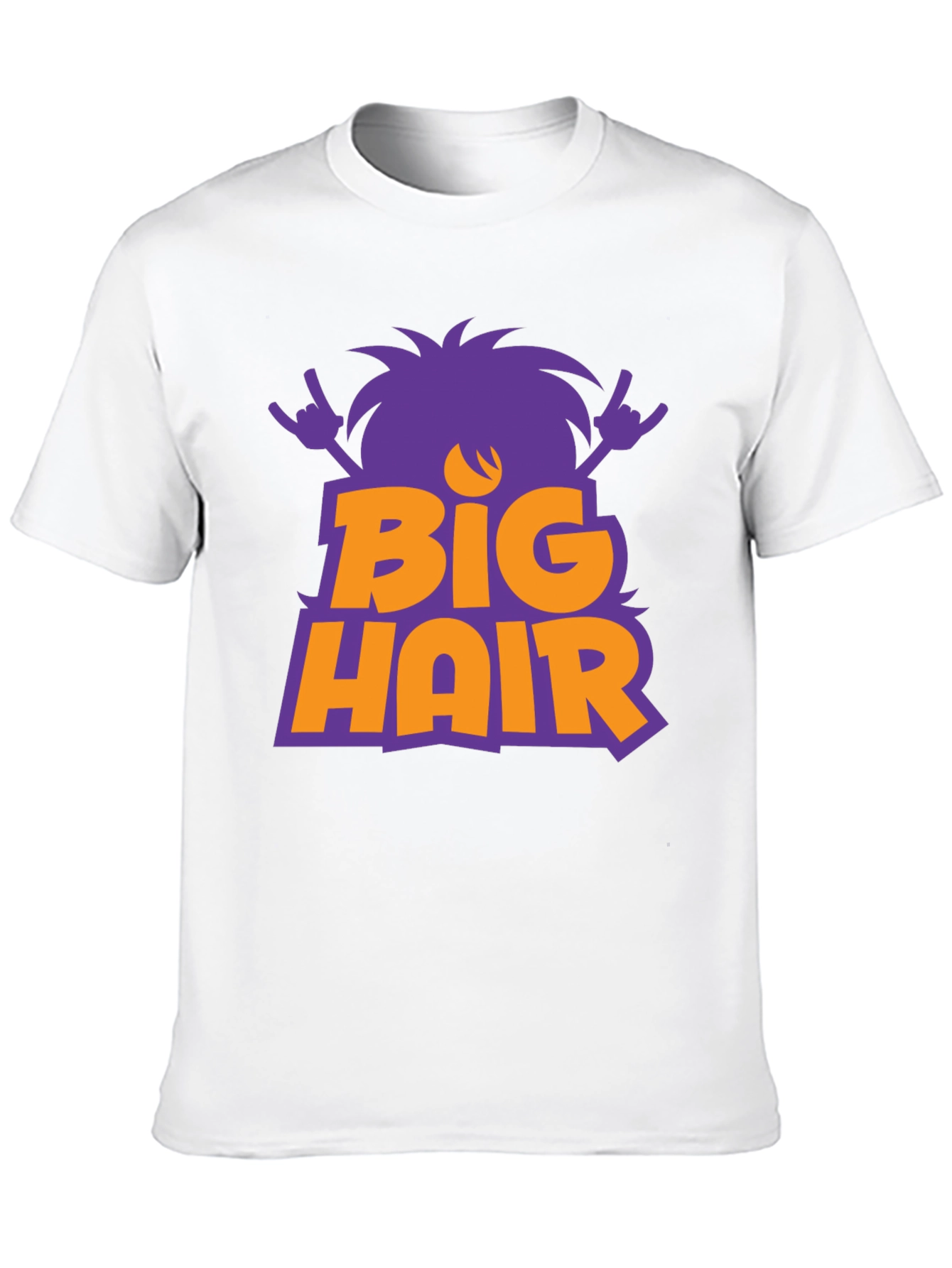 Big Hair Black Graphic Tee