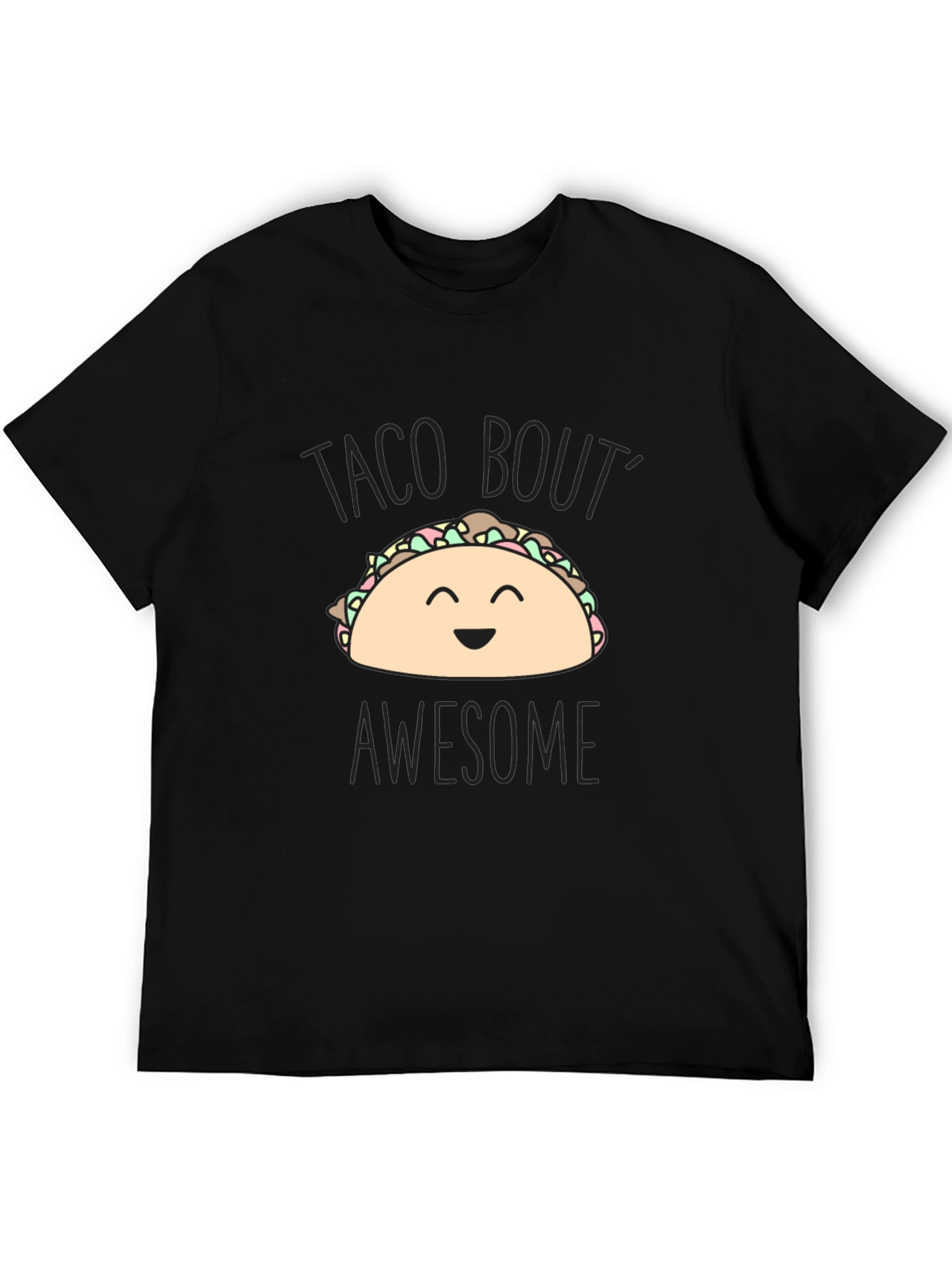 Taco Bout Awesome Black Graphic Tee