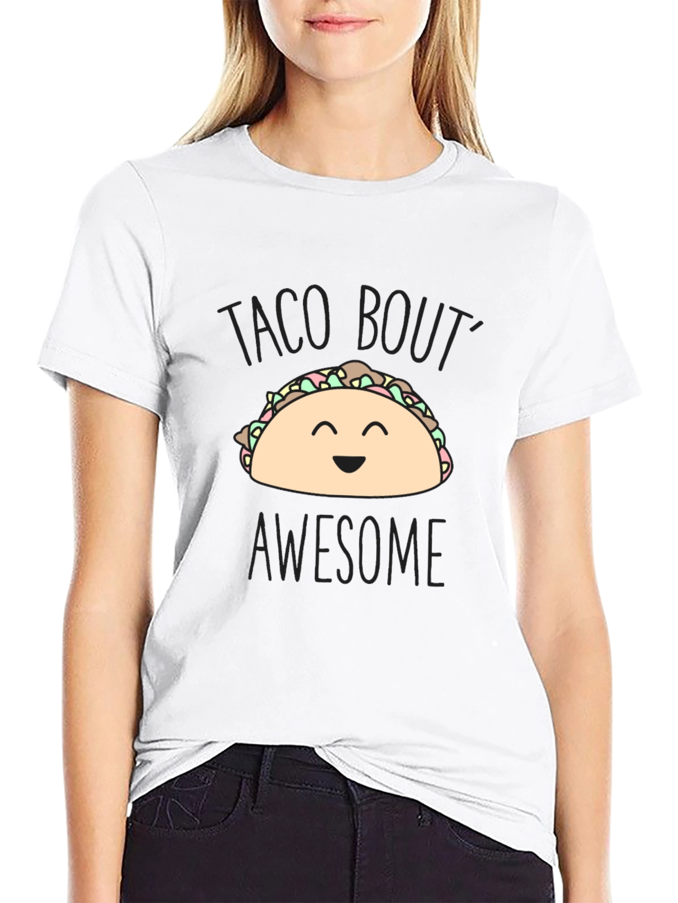 Taco Bout Awesome Black Graphic Tee