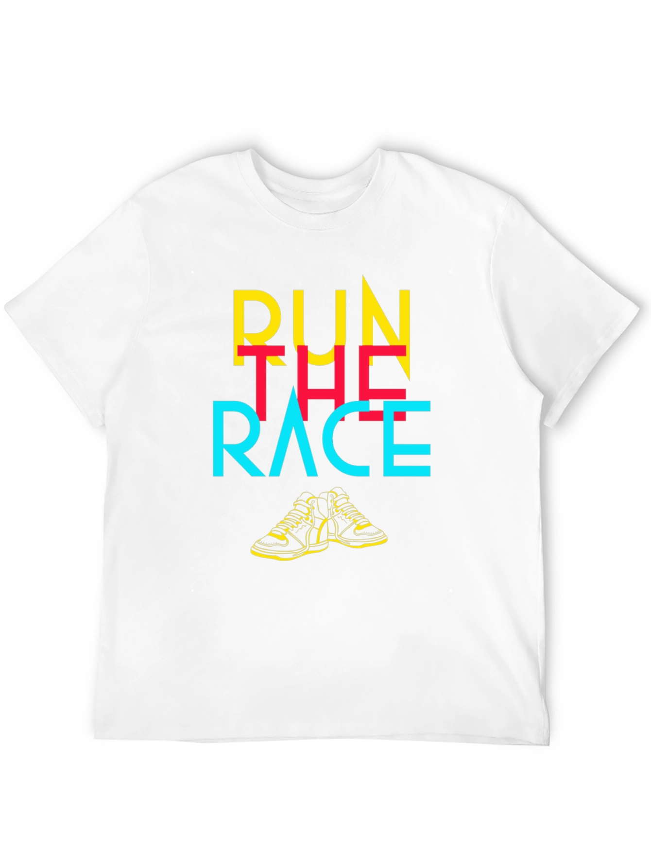 Run The Race Graphic Tee - Black