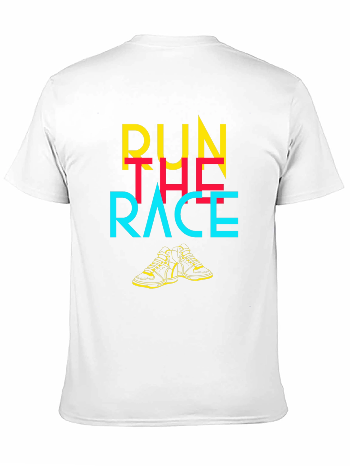 Run The Race Graphic Tee - Black