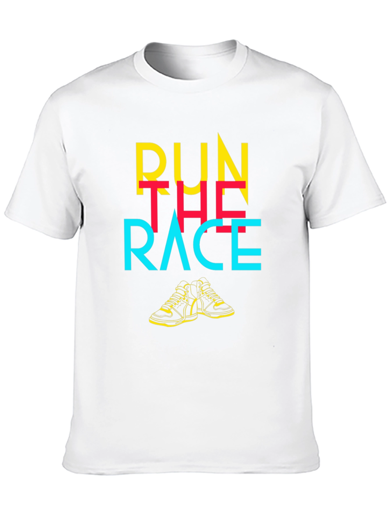 Run The Race Graphic Tee - Black